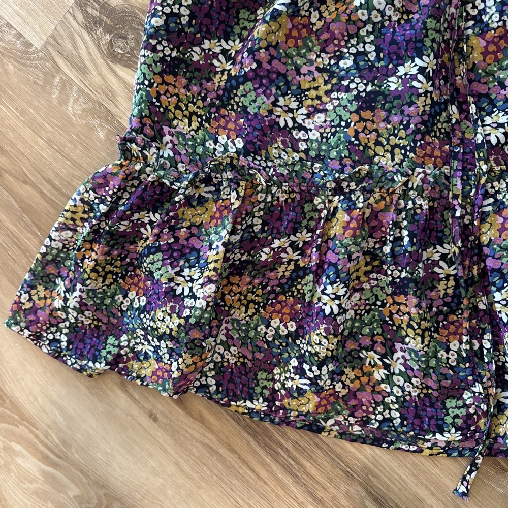Pinch Floral Dress Size Large Sinch Waist‎ Short Sleeve Ruffle Mini - Picture 3 of 8